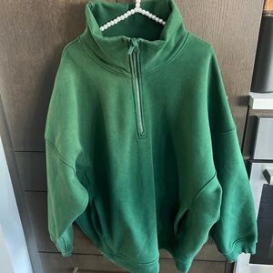 Lululemon Oversized Athletica Forest Green Pullover